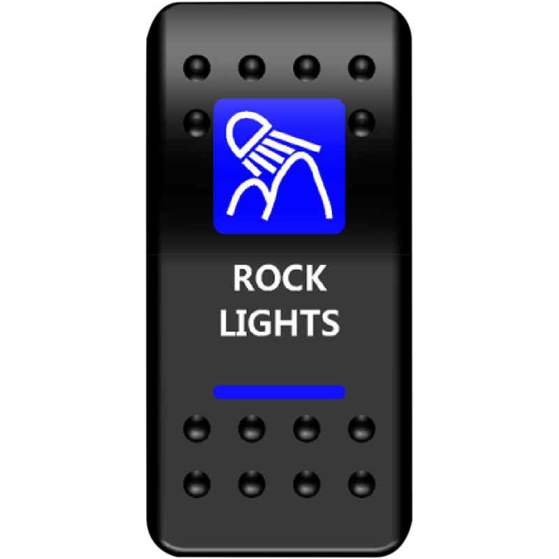RCK-PWR MOOSE-UTILITY-DIVISION MOOSE BRANDED ROCK LIGHT SWITCH WITH BLUE LED MOOSE BRANDED ROCK LIGHT SWITCH WITH BLUE LED SWITCH GROUP 