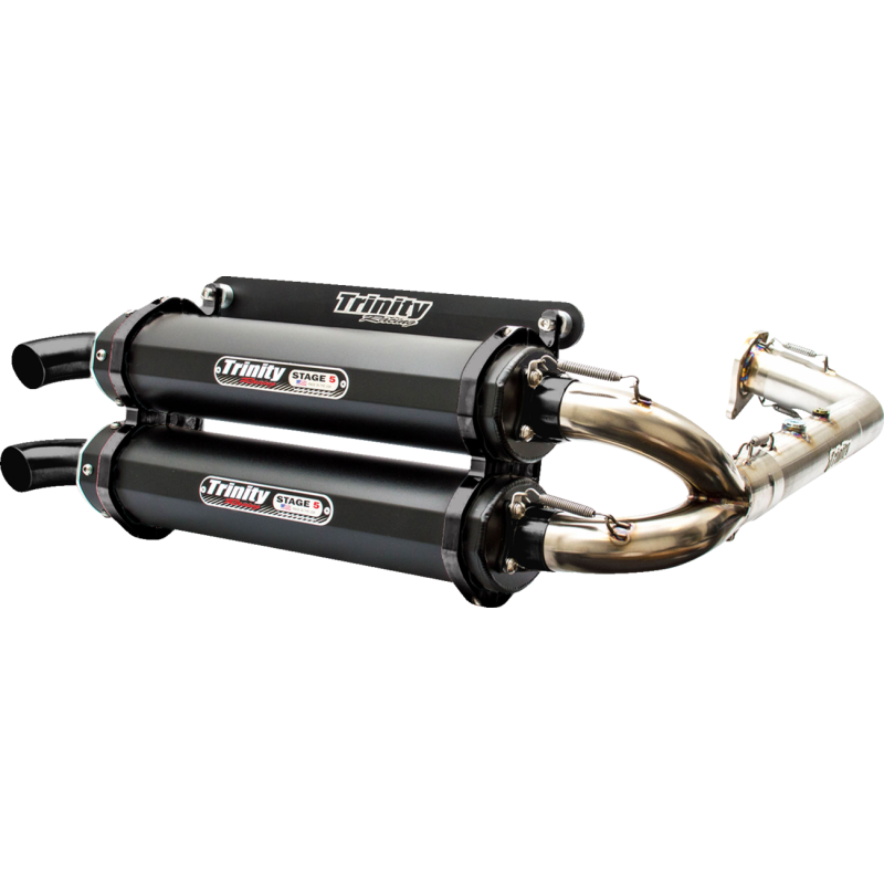TR-4153D-C2 TRINITY-RACING EXHAUST RZR TURBO BK CRKT EXHAUST RZR TURBO BK CRKT SYSTEMS FOR ATV 