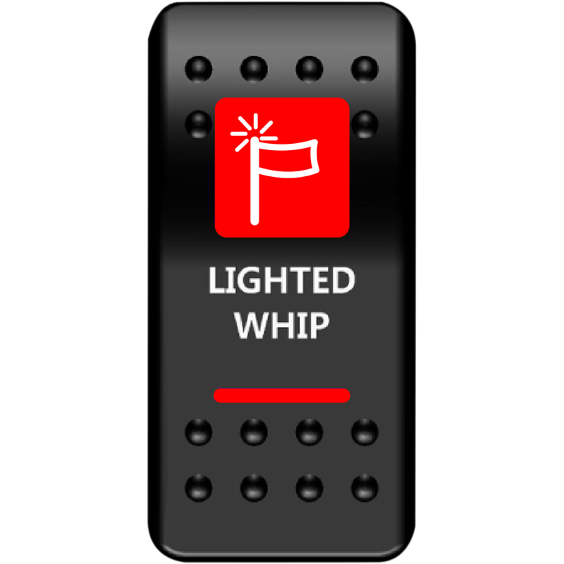 WHP-PWR-R MOOSE-UTILITY-DIVISION MOOSE BRANDED WHIP LIGHT WITH RED LED MOOSE BRANDED WHIP LIGHT WITH RED LED SWITCH GROUP 