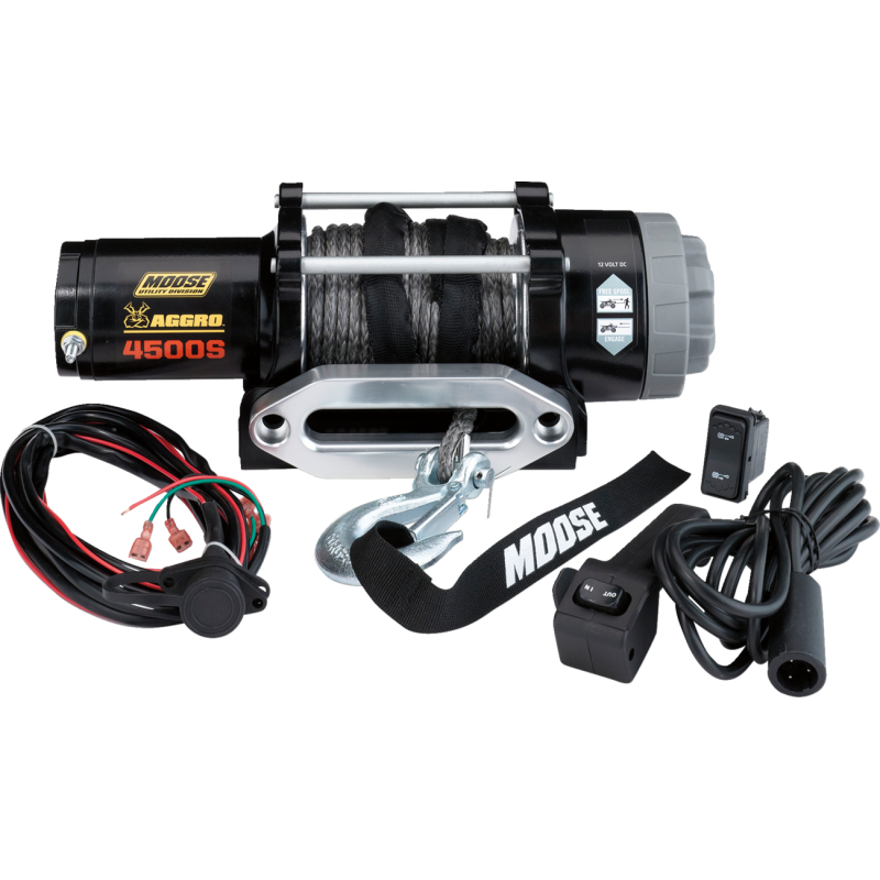 MOOSE 45-S MOOSE-UTILITY-DIVISION MOOSE WINCH 4500LB W/SYN RP MOOSE WINCH 4500LB W/SYN RP WINCHES 