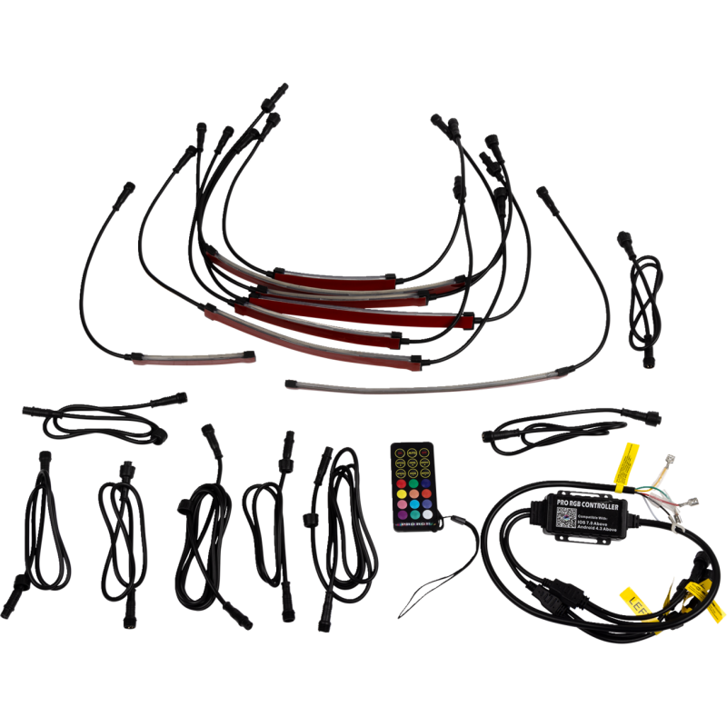 2040-3246 MOOSE-RACING MOOSE 8PC UNDERGLOW KIT MOOSE 8PC UNDERGLOW KIT ACCESSORY LIGHT GROUP 