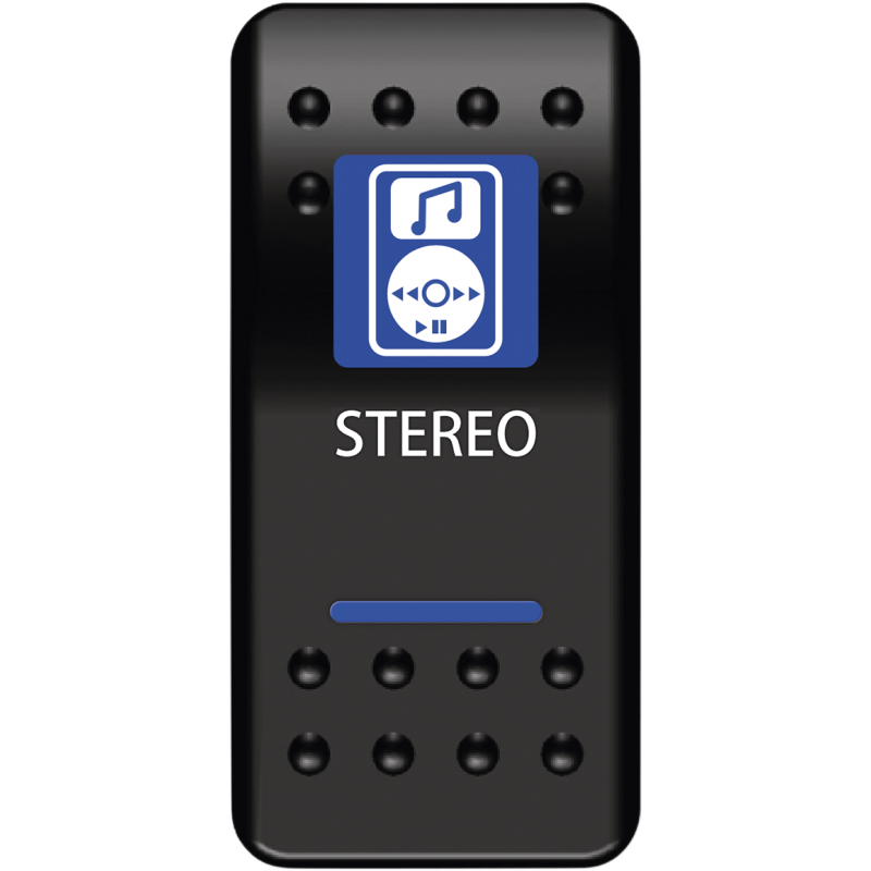 STR-PWR MOOSE-UTILITY-DIVISION MOOSE BRANDED STEREO SWITCH WITH BLUE LED MOOSE BRANDED STEREO SWITCH WITH BLUE LED SWITCHES-SWITCH HOUSING & PARTS 