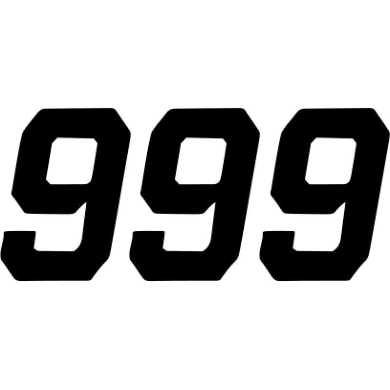 45-35-9 DCOR-VISUALS ''9'' RACE SERIES NUMBER DECAL ''9'' RACE SERIES NUMBER DECAL Graphic Set 