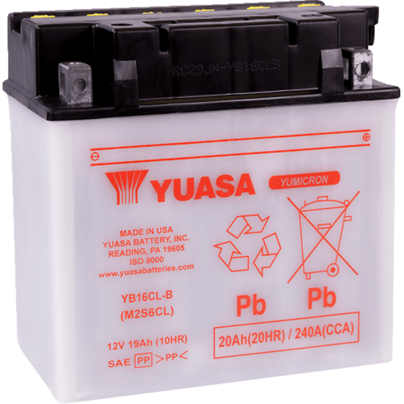 YUAM2S6CL YUASA YB16CL-B YUMICRON 12V BATTERY YB16CL-B YUMICRON 12V BATTERY Batteries 