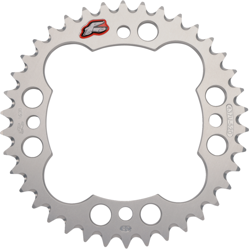 437U-520-38GBSI RENTHAL RENTHAL SPROCKET 437U-520-38 SILVER RENTHAL SPROCKET 437U-520-38 SILVER REAR SPROCKETS - ALUMINIUM/ALLOY 