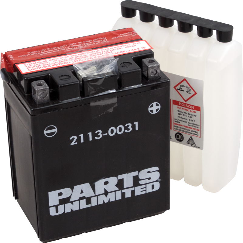 CTX14AHL-BS PARTS-UNLIMITED-BATTERIES CTX14AHL-BS HI-PERF W/ACID PACK CTX14AHL-BS HI-PERF W/ACID PACK BATTERY GROUP 