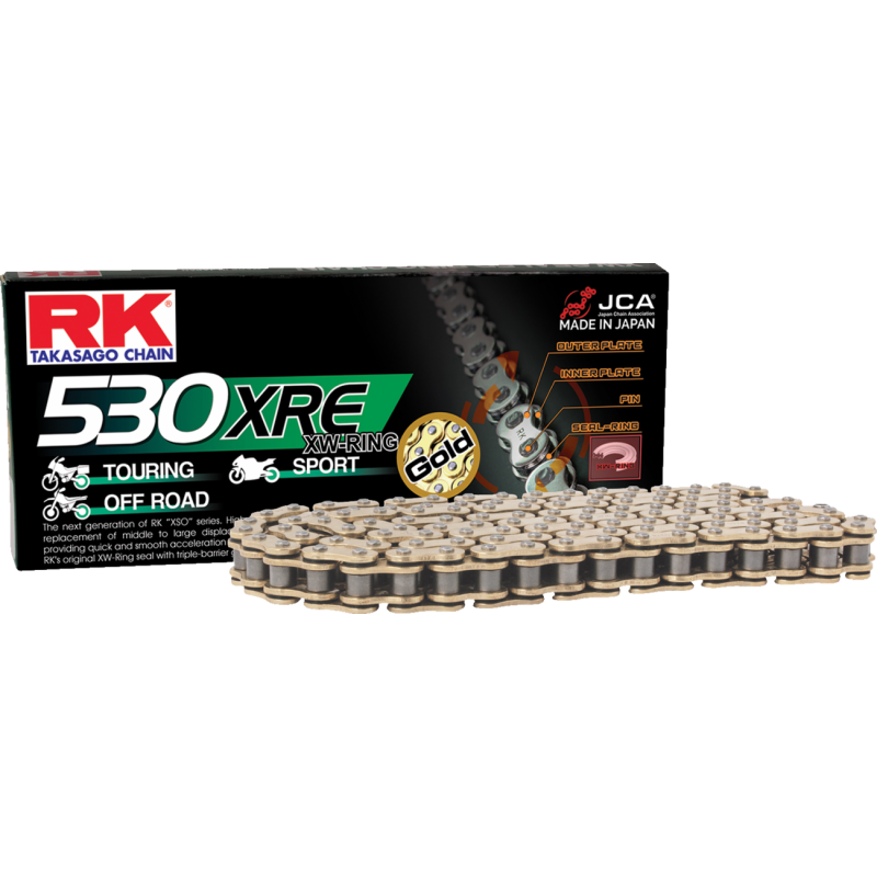GB530XRE-130 RK GB530XRE CHAIN 130L-RL GOLD GB530XRE CHAIN 130L-RL GOLD Chains 
