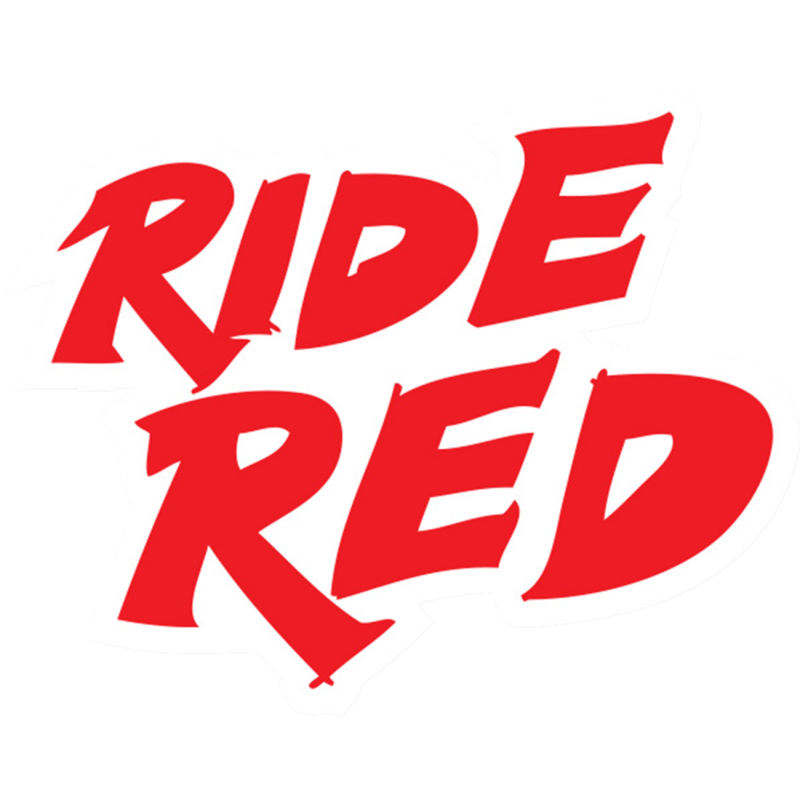 40-10-203 DCOR-VISUALS DECAL SHEET 4" RIDE RED DECAL SHEET 4" RIDE RED STICKERS-DECALS 