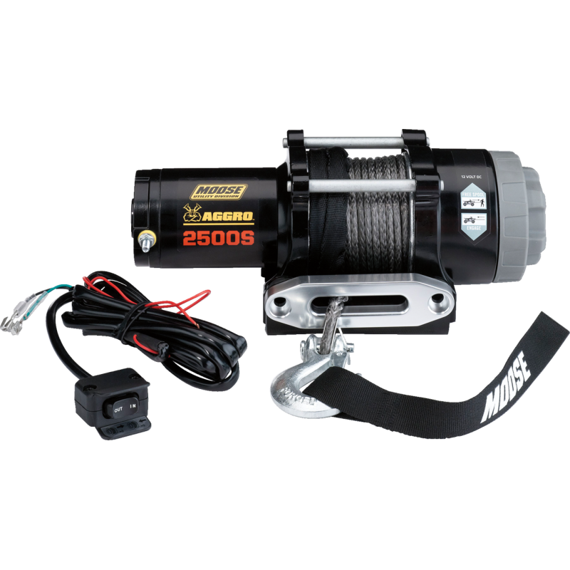 MOOSE 25-S MOOSE-UTILITY-DIVISION MOOSE WINCH 2500LB W/SYN RP MOOSE WINCH 2500LB W/SYN RP WINCHES 