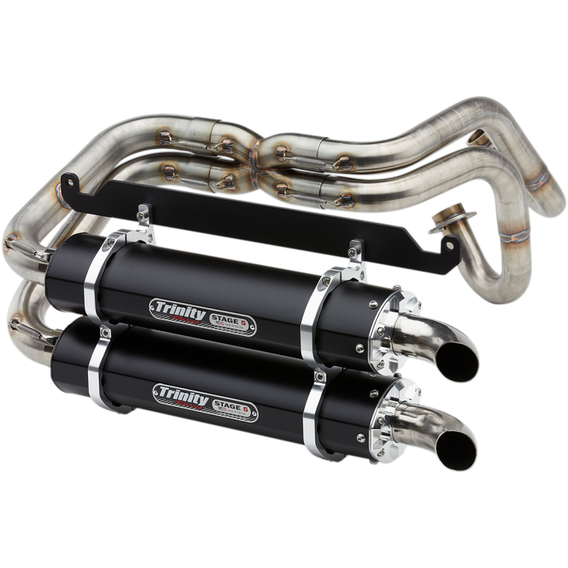 TR-4170D-BK TRINITY-RACING EXHAUST DL BLK TALON EXHAUST DL BLK TALON SYSTEMS FOR ATV 