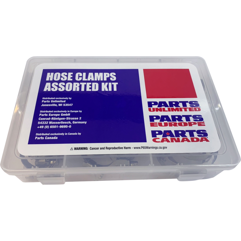 T03-6242K PARTS-UNLIMITED HOSE CLAMP ASST KIT 60PCS HOSE CLAMP ASST KIT 60PCS HARDWARE KITS - ASSORTMENTS 