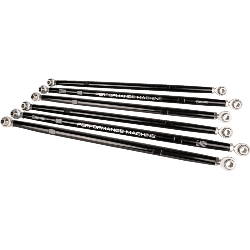 0222-2003-BM PERFORMANCE-MACHINE RADIUS RODS X3 BLK CC RADIUS RODS X3 BLK CC SWINGARM MOUNTING PARTS 