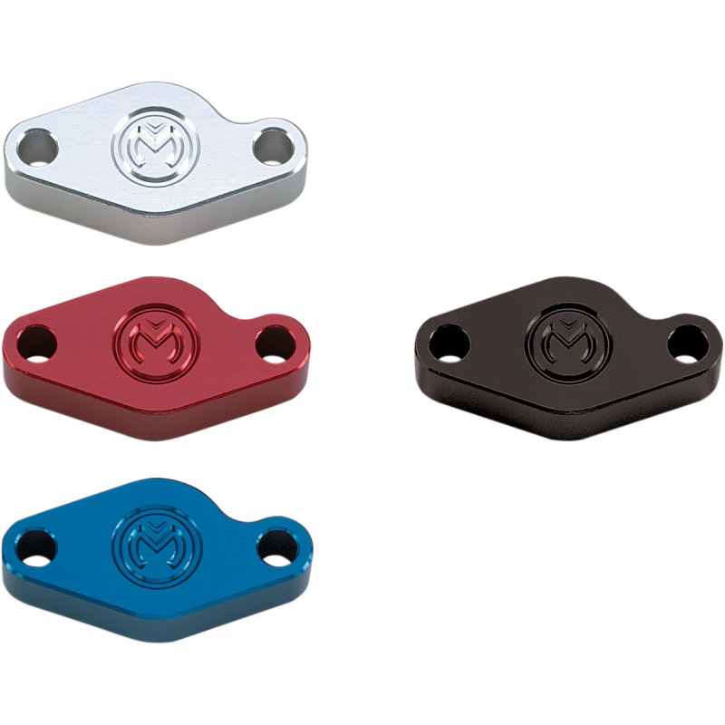 M880-57 MOOSE-RACING E-BRAKE BLOCK OFF PLATE BLUE E-BRAKE BLOCK OFF PLATE BLUE BRAKE LINE HARDWARE 