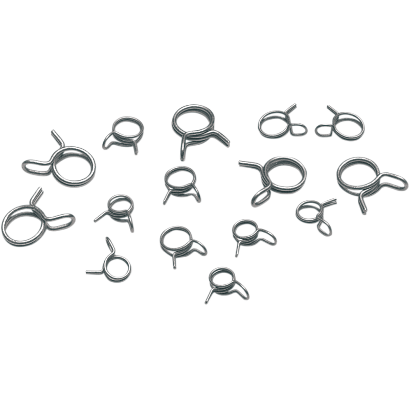 111-1511 MOOSE-RACING ASSORTED HOSE CLAMPS 15PCS ASSORTED HOSE CLAMPS 15PCS Parts And Accessories Intake Carburetion 