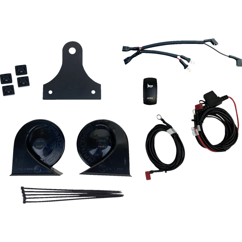 CD-HORN-SXS CUSTOM-DYNAMICS HORN KIT DUAL W/SWTCH 109DB ELECTROMAGNETIC HORN KIT DUAL W/SWTCH 109DB ELECTROMAGNETIC HORN GROUP 