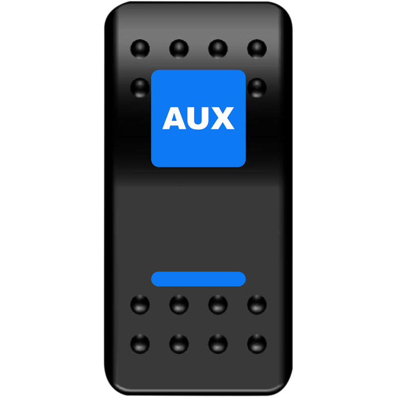 AUX-PWR MOOSE-UTILITY-DIVISION MOOSE BRANDED ON/OFF AUX SWITCH WITH BLUE LED MOOSE BRANDED ON/OFF AUX SWITCH WITH BLUE LED SWITCH GROUP 