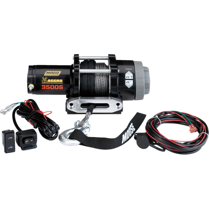 MOOSE 35-S MOOSE-UTILITY-DIVISION MOOSE WINCH 3500LB W/SYN RP MOOSE WINCH 3500LB W/SYN RP WINCHES 