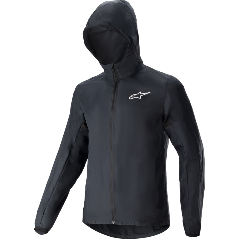 1221223-10-XL ALPINESTARS STEPPE PACKABLE WINDSHELL JACKET - XL - BLACK STEPPE PACKABLE WINDSHELL JACKET - XL - BLACK BICYCLE JACKET-MEN 