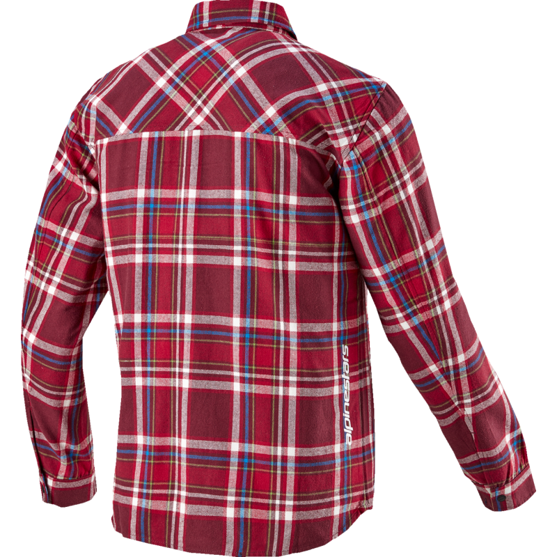 1401023-379-XXL ALPINESTARS WHISTLER WIND BLOCK PLAID SHIRT - XXL - MAROON WHISTLER WIND BLOCK PLAID SHIRT - XXL - MAROON T-SHIRTS-MENS 