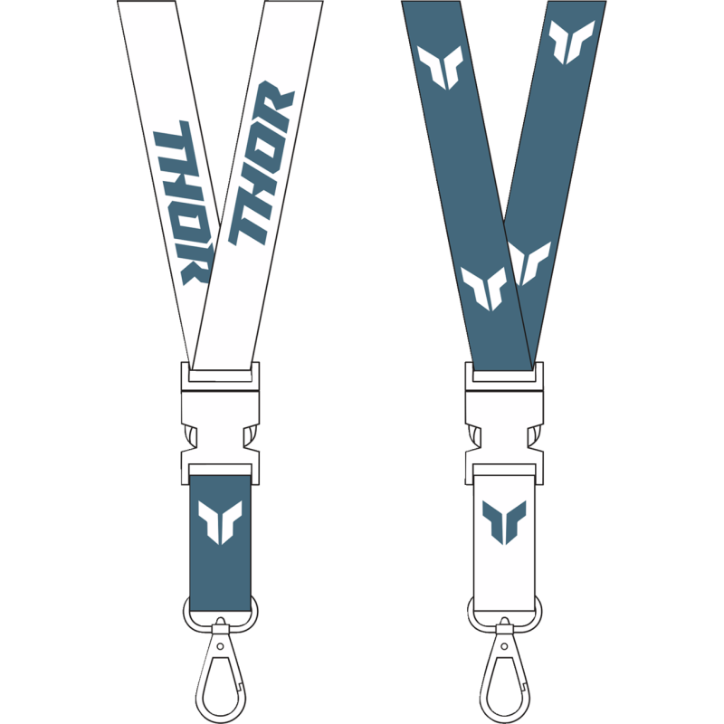 9501-0309 THOR LANYARD THOR STEEL/WHITE LANYARD THOR STEEL/WHITE OFFROAD MISCELLANEOUS ITEMS 