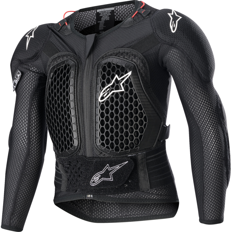 6546823-10-SM ALPINESTARS JKT YTH BIO ACT V2 BK S/M JKT YTH BIO ACT V2 BK S/M CHEST PROTECTION 