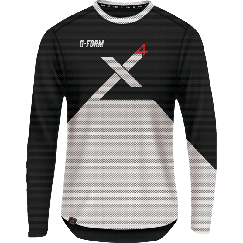 SL12100746 G-FORM Pro-X4 L/S Bike Jersey B/W XL Pro-X4 L/S Bike Jersey B/W XL BICYCLE JERSEY-MEN 