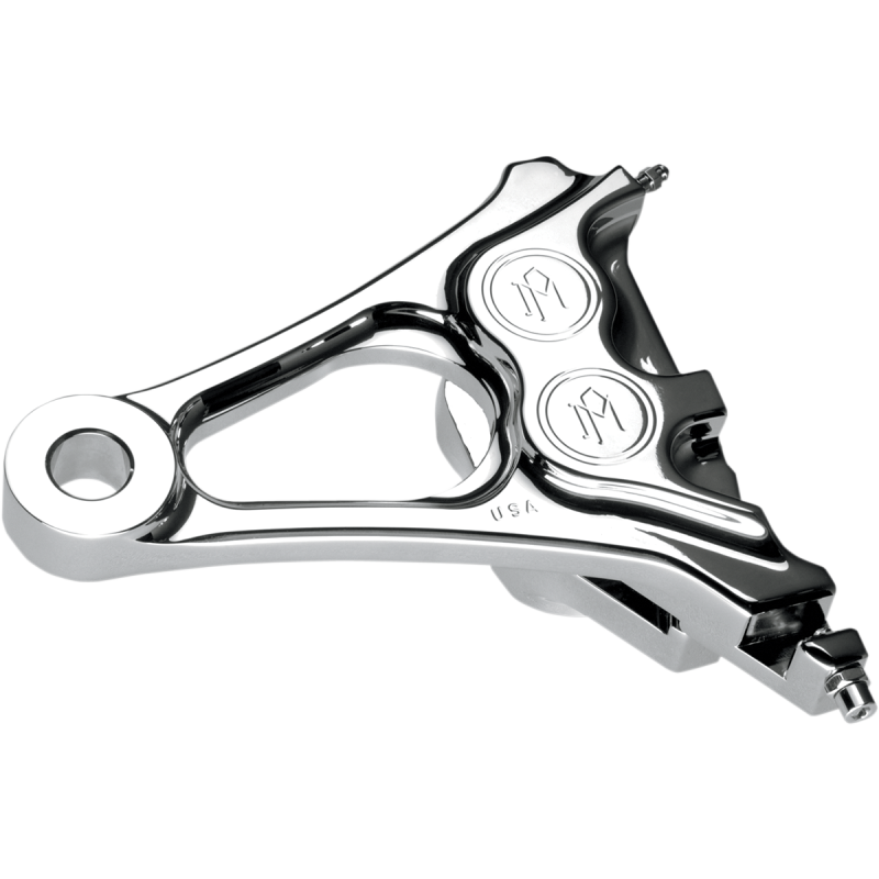 1256-0077-CH PERFORMANCE-MACHINE 08-14 FXST/FLSTF RR 4PISTON CALI CHR 08-14 FXST/FLSTF RR 4PISTON CALI CHR BRAKE CALIPER-CALIPER KITS 