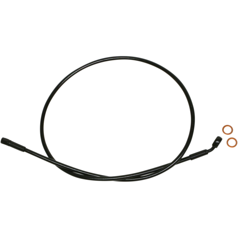 SBB0709-36 MAGNUM XR BLK/BLK Upper Brake Line 35, 7/16" Banjo XR BLK/BLK Upper Brake Line 35, 7/16" Banjo BRAKE LINES-HOSES-STAINLESS STEEL 