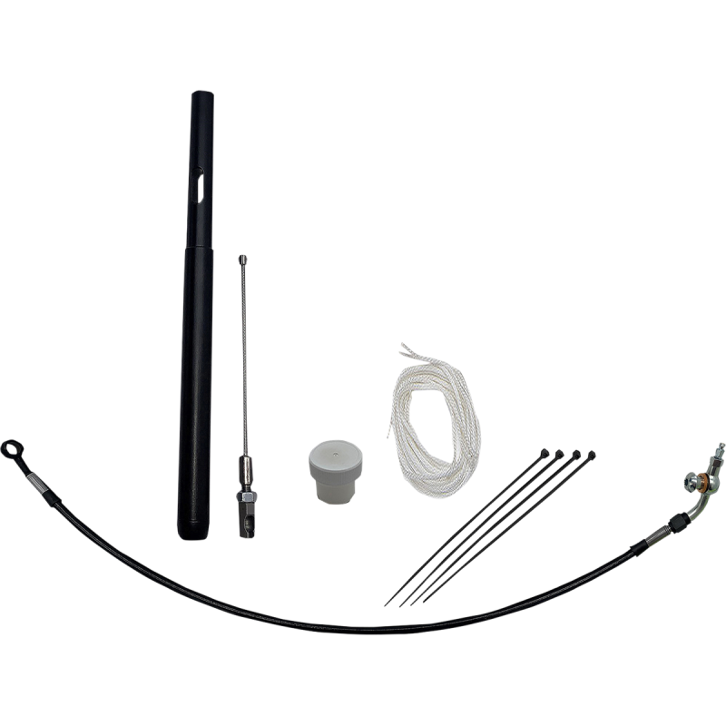 109916-B FAT-BAGGERS-INC INSTALL KIT BLK 6" 21FLTR INSTALL KIT BLK 6" 21FLTR CLUTCH & BRAKE CABLE/HOSE KTS 