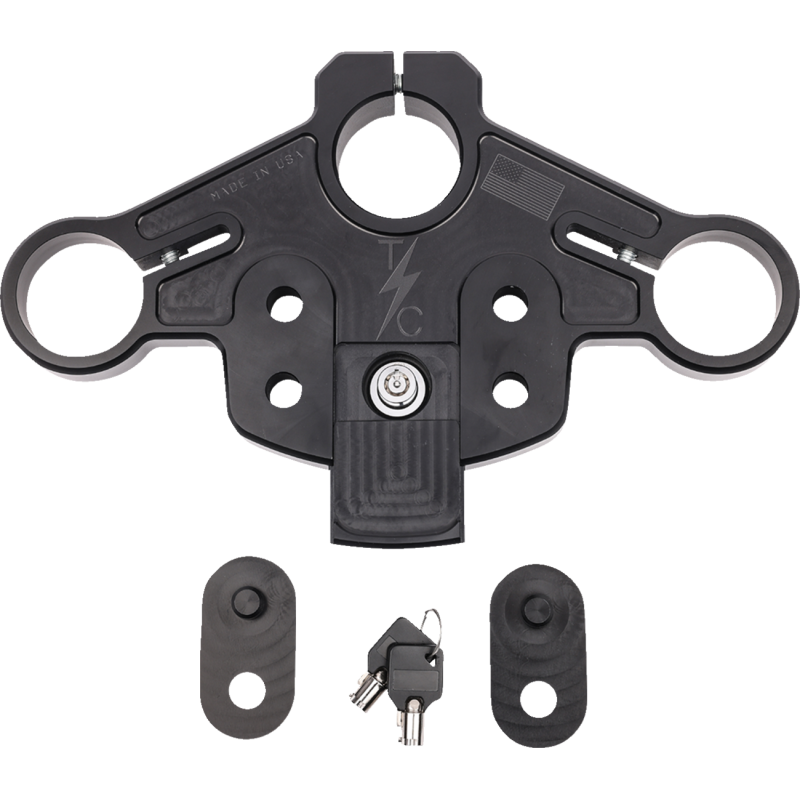 TSC-2912-1 THRASHIN-SUPPLY-CO. TREE TOP FLTR BLACK  KT TREE TOP FLTR BLACK  KT FORK TRIPLE TREES & KITS 
