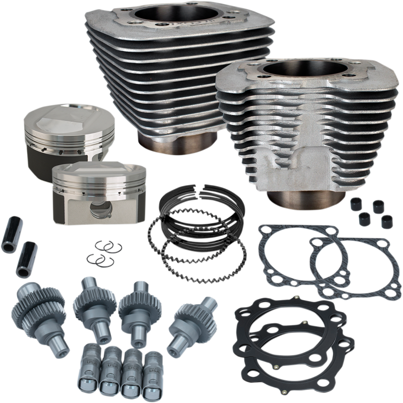 910-0702 SS-CYCLE Hooligan Kit,1200cc to 1250cc,Silver,00-'19 XL 1200 Hooligan Kit,1200cc to 1250cc,Silver,00-'19 XL 1200 ENGINE REBUILD KITS 