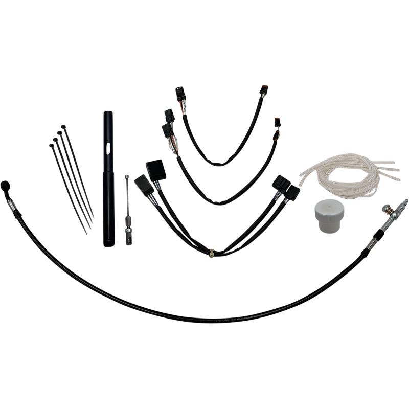109514-B FAT-BAGGERS-INC INSTALL KT 14"BLK.21RK SP INSTALL KT 14"BLK.21RK SP CLUTCH & BRAKE CABLE/HOSE KTS 