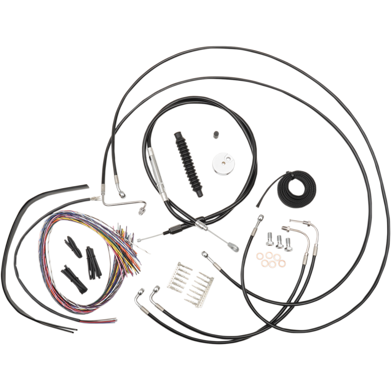 LA-8051KT2-16B LA-CHOPPERS CABLE KT CB 15-17" FL ABS CABLE KT CB 15-17" FL ABS BRAKE & CLUTCH CUSTOM CONTROL SETS 