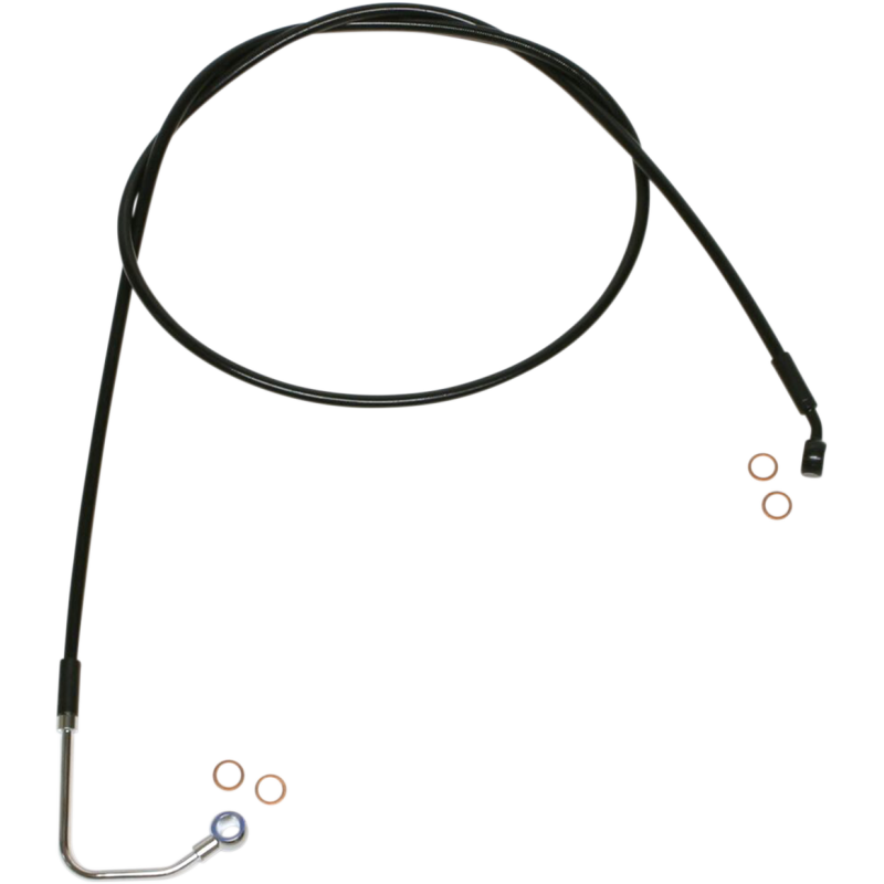 SBB1404-74 MAGNUM Brake Line - Upper - XR - Black Brake Line - Upper - XR - Black BRAKE LINES-HOSES-STAINLESS STEEL 