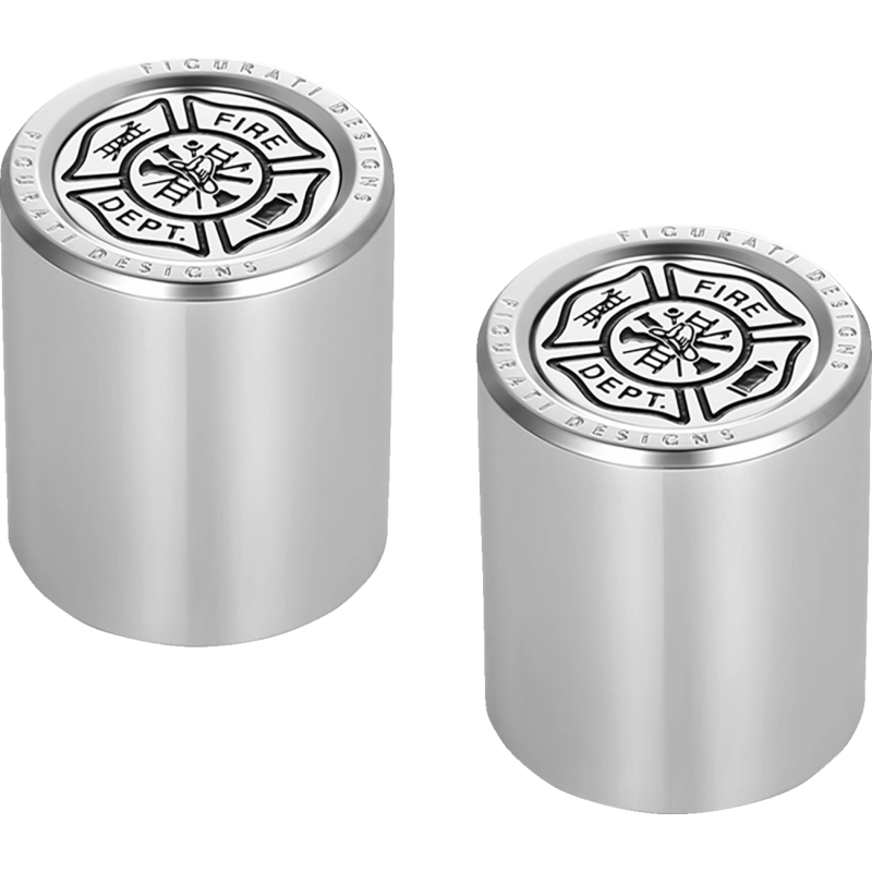FD74-DC-27.2/32-SS FIGURATI-DESIGNS ND MAG DOCKING COVERS SILVER WITH MALTESE CROSS-27.2X32mm ND MAG DOCKING COVERS SILVER WITH MALTESE CROSS-27.2X32mm LUGGAGE PARTS & ACCESSORIES 