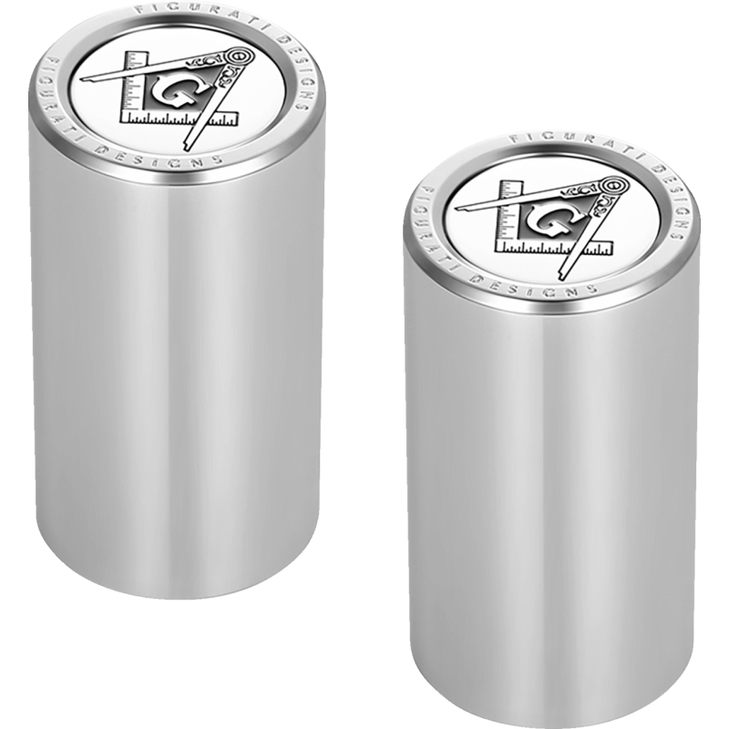 FD42-DC-25.2/46.5-SS FIGURATI-DESIGNS ND MAG DOCKING COVERS SILVER WITH MASONIC 25.2X46.5mm ND MAG DOCKING COVERS SILVER WITH MASONIC 25.2X46.5mm LUGGAGE PARTS & ACCESSORIES 