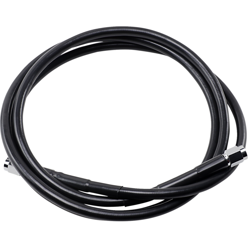 864-BLK DRAG-SPECIALTIES BLACK S/S BRAKE LINE 64" BLACK S/S BRAKE LINE 64" BRAKE LINES-HOSES-STAINLESS STEEL 