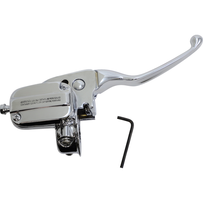 H07-0802-1 POWERSTANDS-RACING MASTER CYLINDER - CHROME MASTER CYLINDER - CHROME BRAKE & CLUTCH CUSTOM CONTROL SETS 