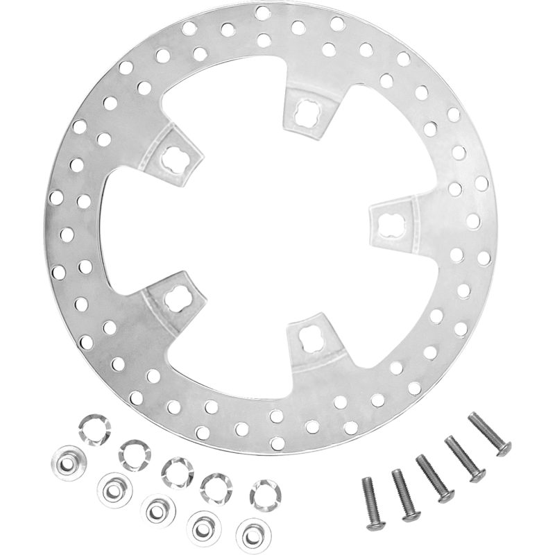 CM-FR-320S COASTAL-MOTO Brake Rotor - 320 mm - Front - Stainless - '24 FLHX/FLTR Brake Rotor - 320 mm - Front - Stainless - '24 FLHX/FLTR BRAKE ROTORS - STREET 