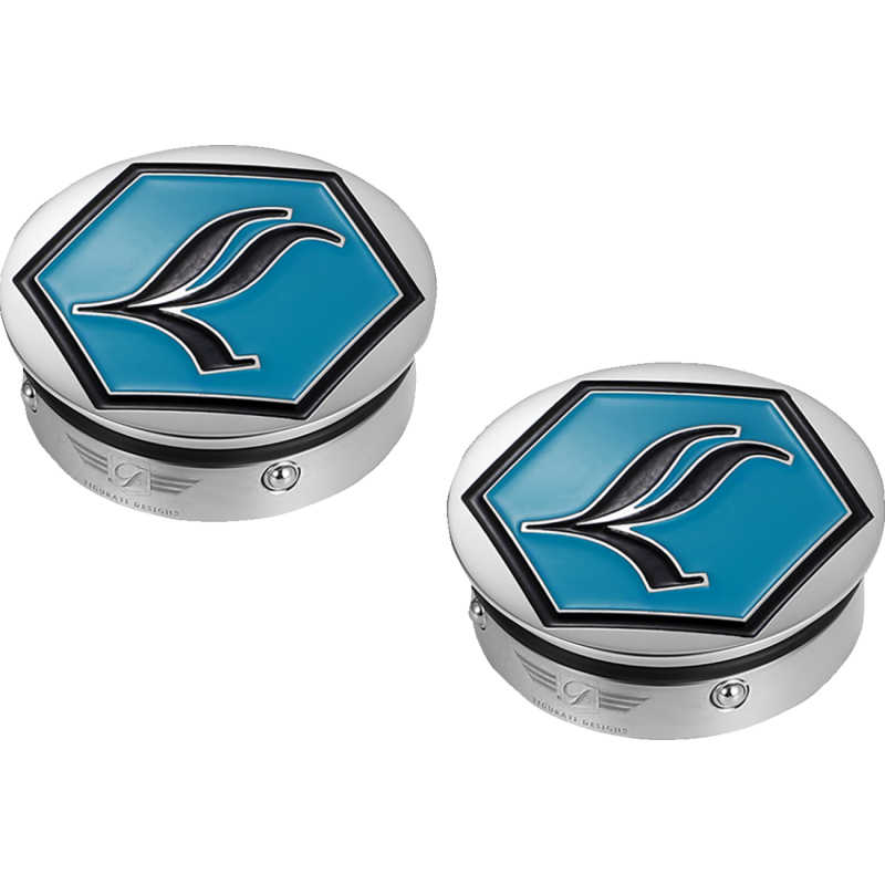 FD02-LGD-SS FIGURATI-DESIGNS HARLEY-DAVIDSON SILVER LEGENDS SWING ARM COVERS HARLEY-DAVIDSON SILVER LEGENDS SWING ARM COVERS SWINGARM COVERS-CAPS 
