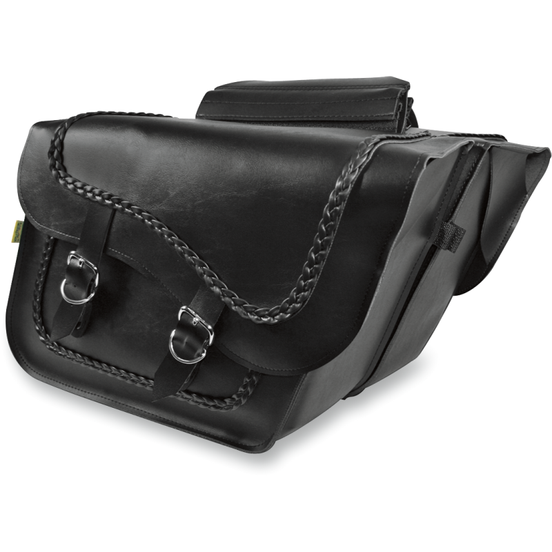 58709-20 WILLIE-MAX-LUGGAGE SADDLEBAG BRAIDED FLEETSIDE SLANT SADDLEBAG BRAIDED FLEETSIDE SLANT SADDLEBAGS & PARTS 