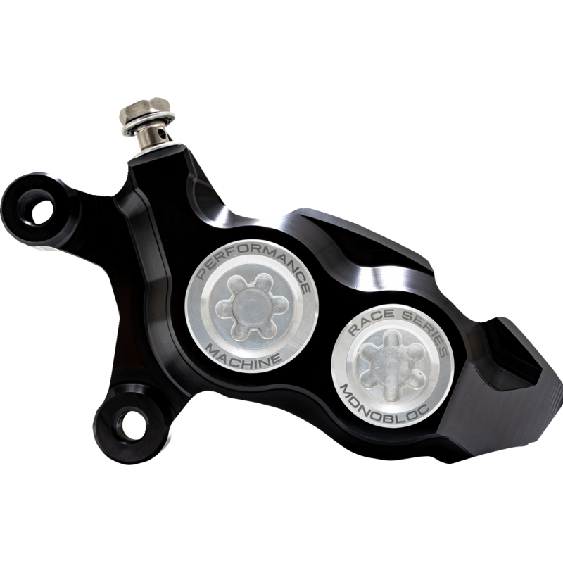 0053-2957-MC PERFORMANCE-MACHINE CALIPER LEFT - 137 X 4B RACE SERIES MONOBLOC - CLR/ANO CALIPER LEFT - 137 X 4B RACE SERIES MONOBLOC - CLR/ANO BRAKE CALIPER-CALIPER KITS 