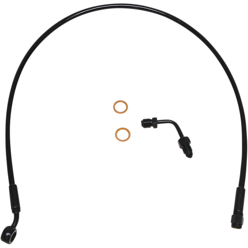 SBB1507-32 MAGNUM Brake Line - Upper - Black - ABS Brake Line - Upper - Black - ABS BRAKE LINES-HOSES-STAINLESS STEEL 