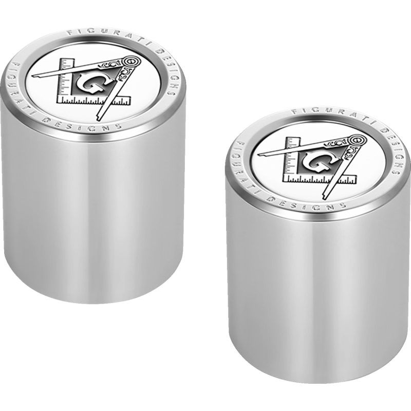 FD42-DC-25.2/32-SS FIGURATI-DESIGNS ND MAG DOCKING COVERS SILVER WITH MASONIC 25.2X32mm ND MAG DOCKING COVERS SILVER WITH MASONIC 25.2X32mm LUGGAGE PARTS & ACCESSORIES 