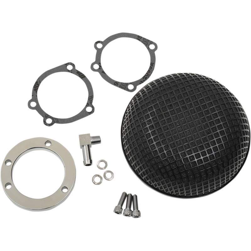 14-0110CVSB DRAG-SPECIALTIES 01-17 T/C 90-06 B/T AIR CLNR BLK BOB 01-17 T/C 90-06 B/T AIR CLNR BLK BOB AIR CLEANERS & PARTS 