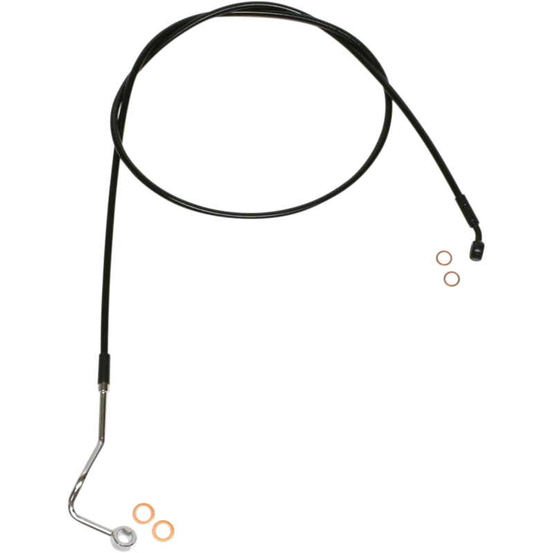 SBB1401-78 MAGNUM Brake Line - Upper - XR - Black Brake Line - Upper - XR - Black BRAKE LINES-HOSES-STAINLESS STEEL 