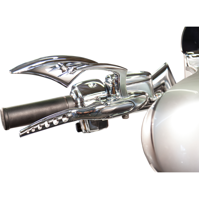 RL-08-C PAUL-YAFFE-BAGGER-NATION 08-13 FLHT LEVERS RACING CHR 08-13 FLHT LEVERS RACING CHR BRAKE & CLUTCH CUSTOM CONTROL SETS 