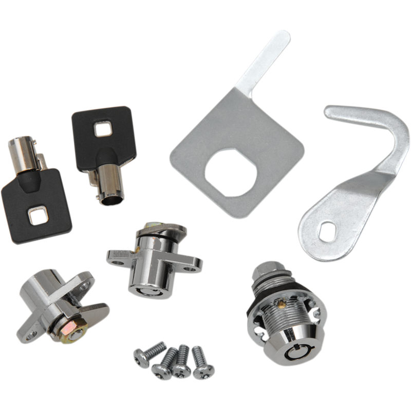 S77-0145/7-AD DRAG-SPECIALTIES LOCK SET BAGS/BOX 97-13 LOCK SET BAGS/BOX 97-13 SADDLEBAGS & PARTS 