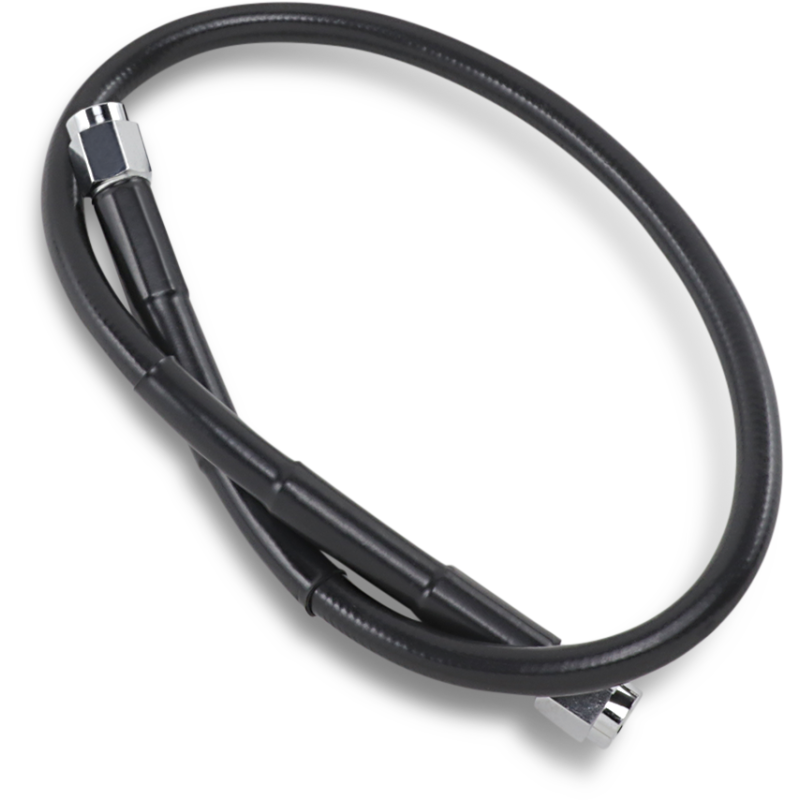 820-BLK DRAG-SPECIALTIES BLACK S/S BRAKE LINE 20" BLACK S/S BRAKE LINE 20" BRAKE LINES-HOSES-STAINLESS STEEL 