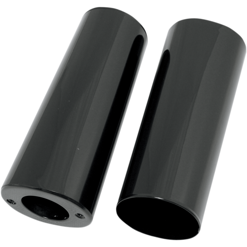 0411-0045 DRAG-SPECIALTIES 49-13 FLH/FLHT BLK +2 SLIDER CVRS PR 49-13 FLH/FLHT BLK +2 SLIDER CVRS PR FORK TINS-SLIDER PRODUCTS 